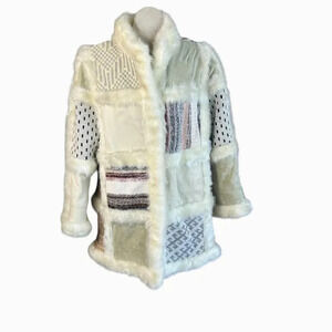 Tauros Creation Vintage 90s Patchwork Leather Faux Fur Art to Wear Jacket Greece